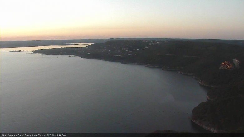 Lake Travis webcam, January 20, 2017 5:30 PM CT