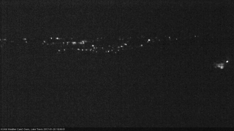 Lake Travis webcam, January 20, 2017 6:15 PM CT