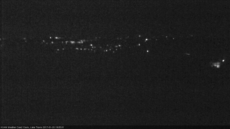 Lake Travis webcam, January 20, 2017 6:30 PM CT