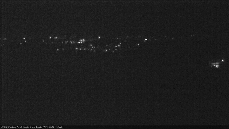 Lake Travis webcam, January 20, 2017 6:45 PM CT