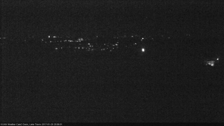 Lake Travis webcam, January 20, 2017 7:35 PM CT