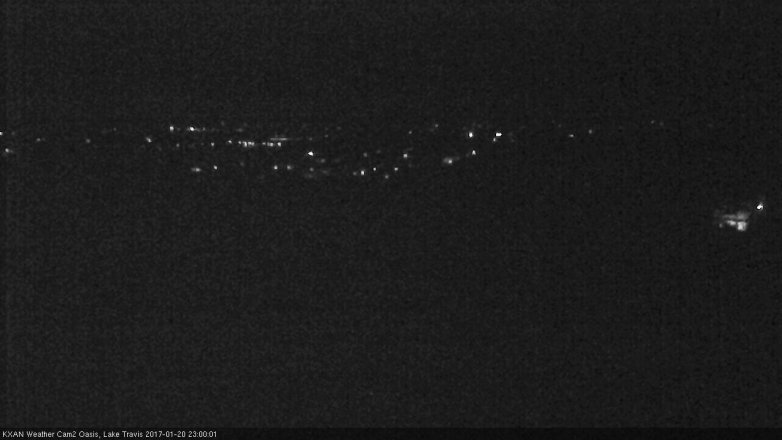Lake Travis webcam, January 20, 2017 10:20 PM CT