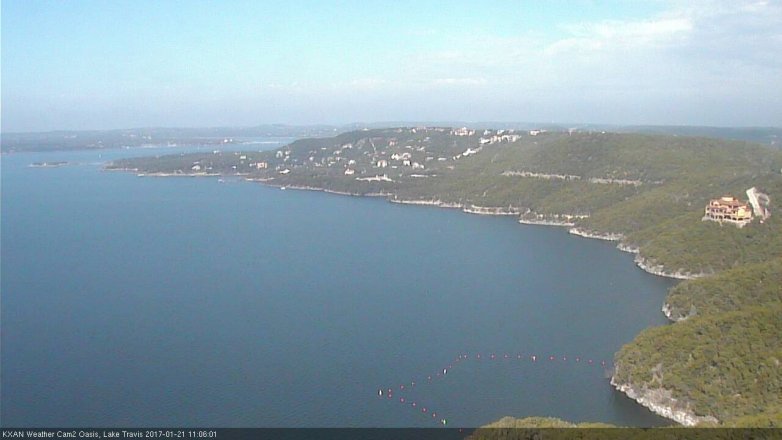 Lake Travis webcam, January 21, 2017 10:30 AM CT
