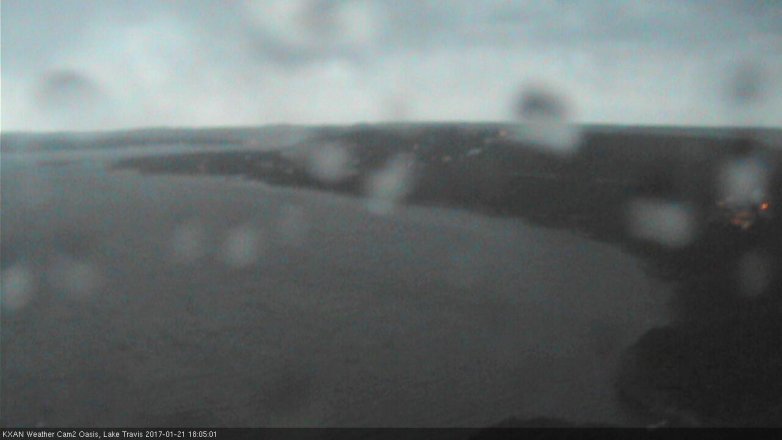 Lake Travis webcam, January 21, 2017 5:15 PM CT