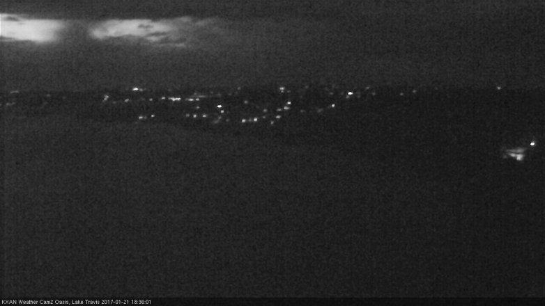 Lake Travis webcam, January 21, 2017 6:00 PM CT