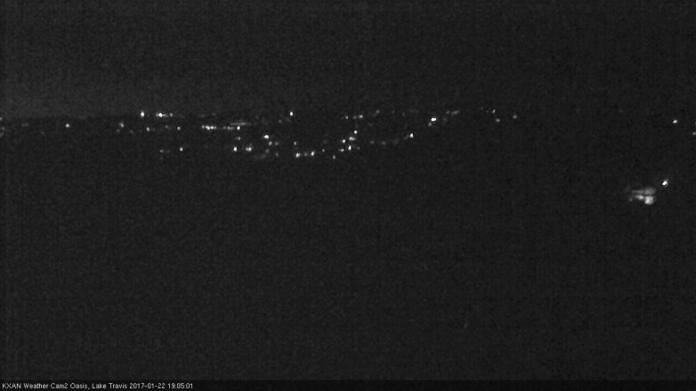 Lake Travis webcam, January 22, 2017 6:10 PM CT