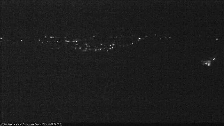 Lake Travis webcam, January 22, 2017 7:20 PM CT