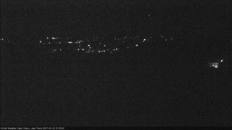 Lake Travis webcam, January 22, 2017 8:55 PM CT