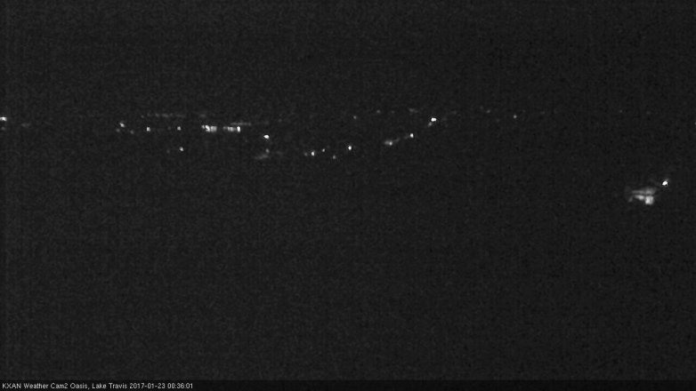 Lake Travis webcam, January 22, 2017 12:00 AM CT
