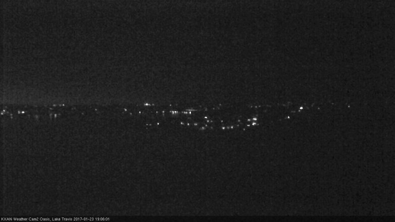 Lake Travis webcam, January 23, 2017 6:10 PM CT