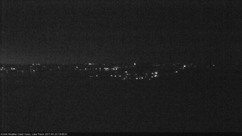 Lake Travis webcam, January 23, 2017 6:25 PM CT
