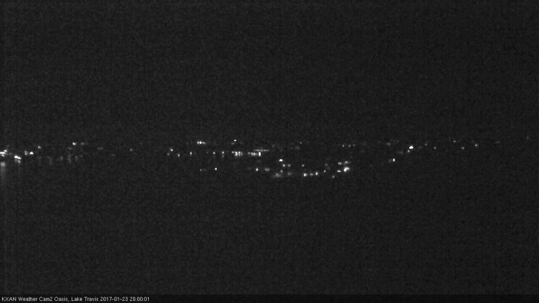 Lake Travis webcam, January 23, 2017 7:25 PM CT