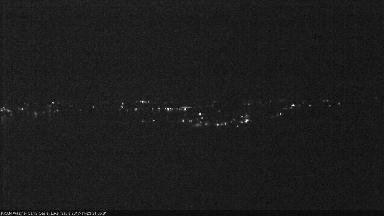 Lake Travis webcam, January 23, 2017 8:15 PM CT