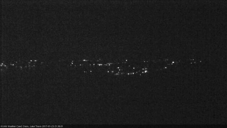 Lake Travis webcam, January 23, 2017 8:55 PM CT