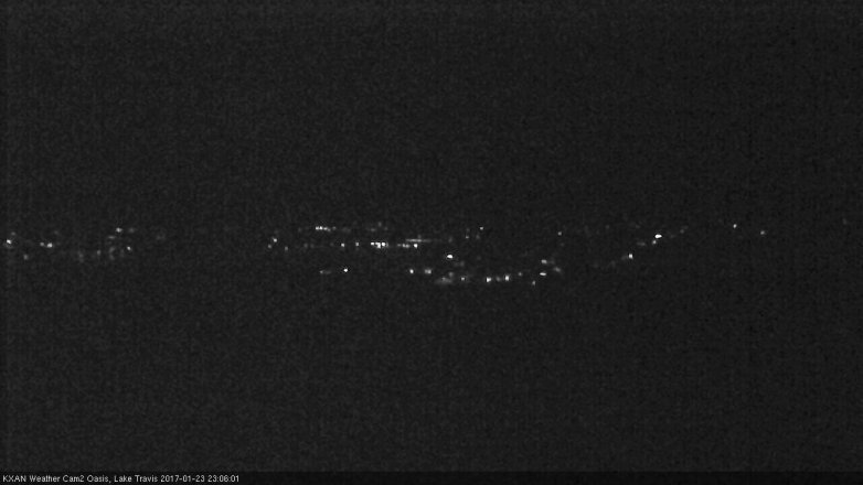 Lake Travis webcam, January 23, 2017 10:20 PM CT