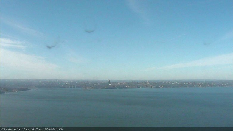 Lake Travis webcam, January 24, 2017 10:25 AM CT