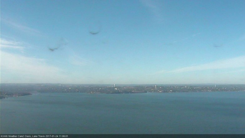 Lake Travis webcam, January 24, 2017 10:35 AM CT