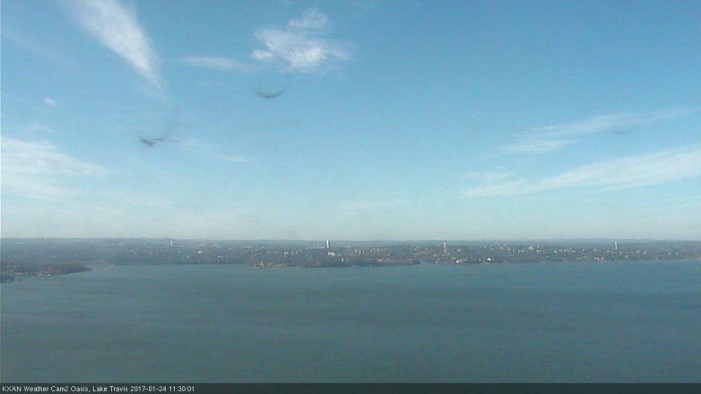 Lake Travis webcam, January 24, 2017 10:45 AM CT