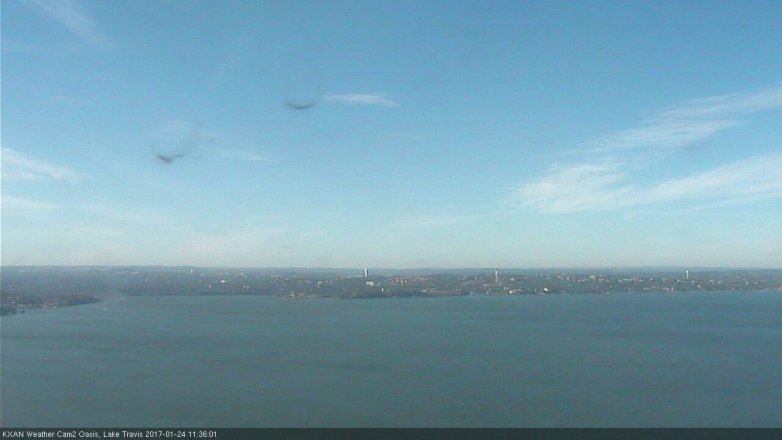 Lake Travis webcam, January 24, 2017 11:00 AM CT