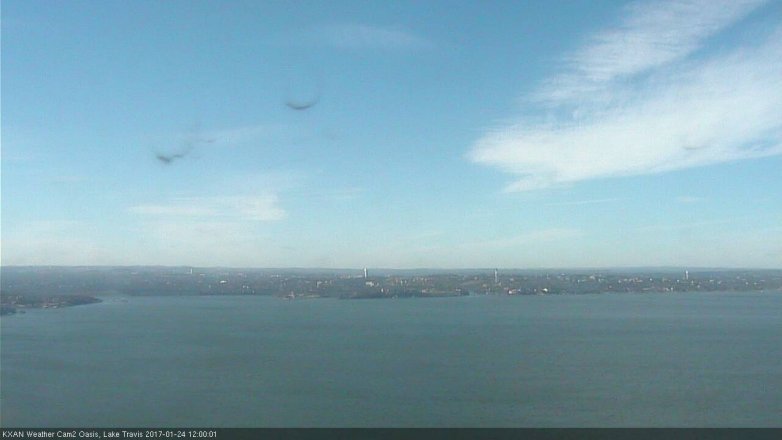 Lake Travis webcam, January 24, 2017 11:05 AM CT