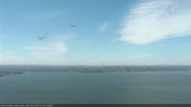 Lake Travis webcam, January 24, 2017 11:15 AM CT