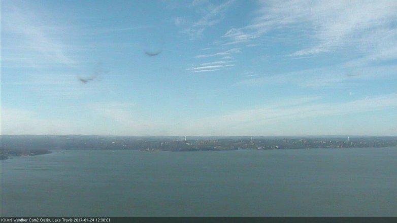 Lake Travis webcam, January 24, 2017 11:55 AM CT