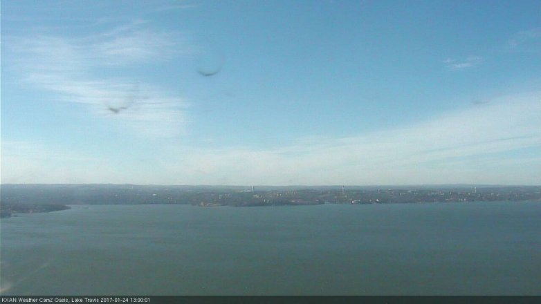 Lake Travis webcam, January 24, 2017 12:20 PM CT