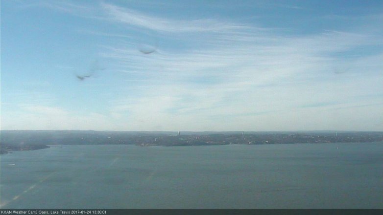 Lake Travis webcam, January 24, 2017 12:50 PM CT