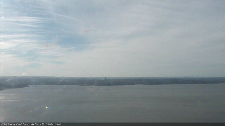 Lake Travis webcam, January 24, 2017 2:05 PM CT