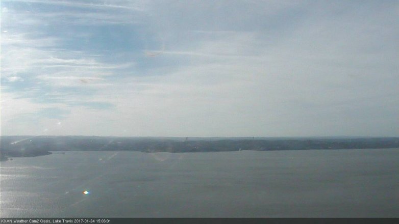 Lake Travis webcam, January 24, 2017 2:30 PM CT