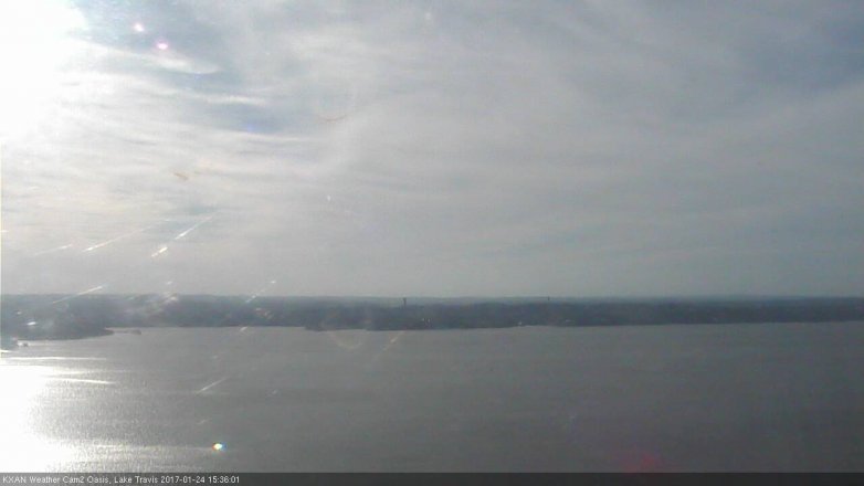 Lake Travis webcam, January 24, 2017 2:40 PM CT