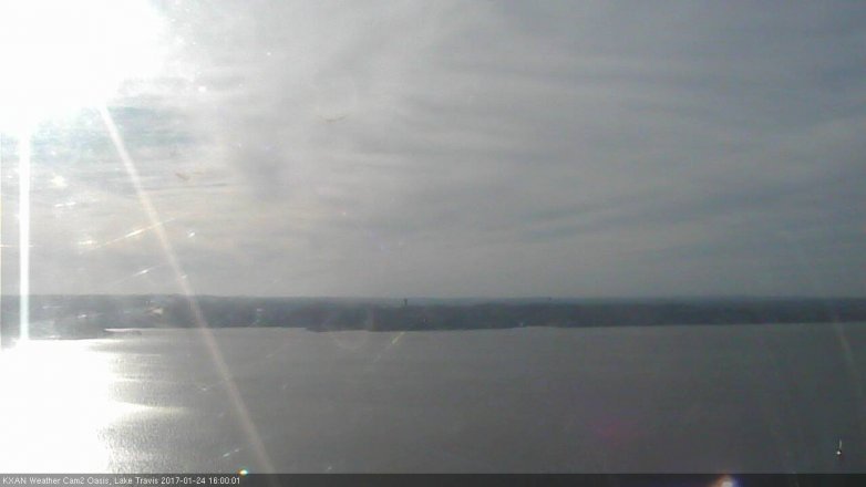 Lake Travis webcam, January 24, 2017 3:05 PM CT