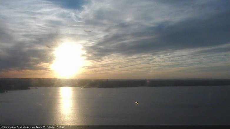 Lake Travis webcam, January 24, 2017 5:05 PM CT