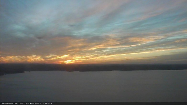 Lake Travis webcam, January 24, 2017 5:30 PM CT