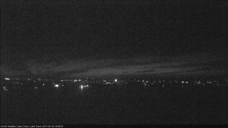 Lake Travis webcam, January 24, 2017 6:20 PM CT