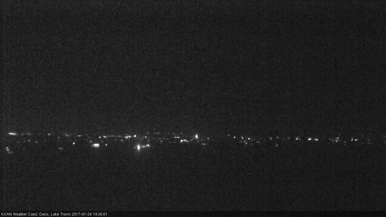 Lake Travis webcam, January 24, 2017 6:35 PM CT