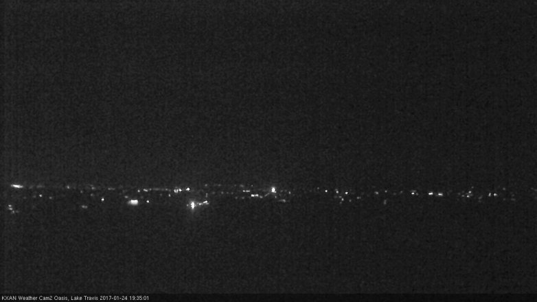 Lake Travis webcam, January 24, 2017 6:50 PM CT