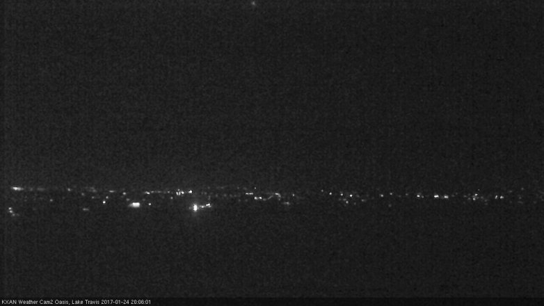 Lake Travis webcam, January 24, 2017 7:20 PM CT