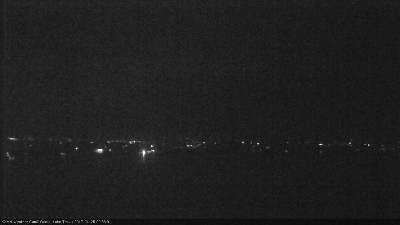 Lake Travis webcam, January 24, 2017 12:00 AM CT