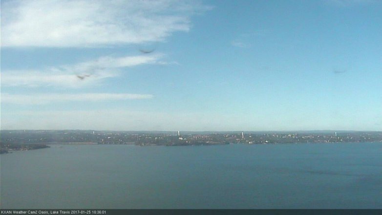 Lake Travis webcam, January 25, 2017 10:05 AM CT