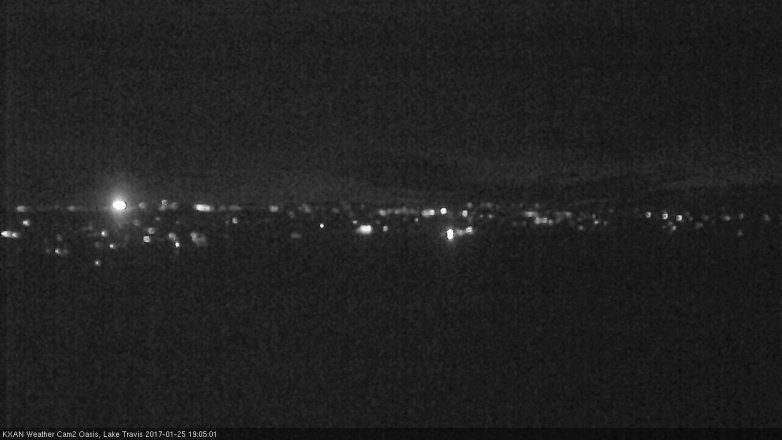 Lake Travis webcam, January 25, 2017 6:10 PM CT