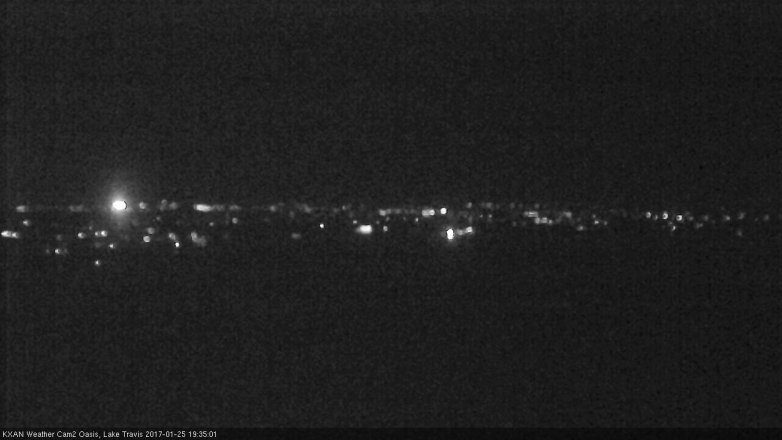 Lake Travis webcam, January 25, 2017 6:40 PM CT