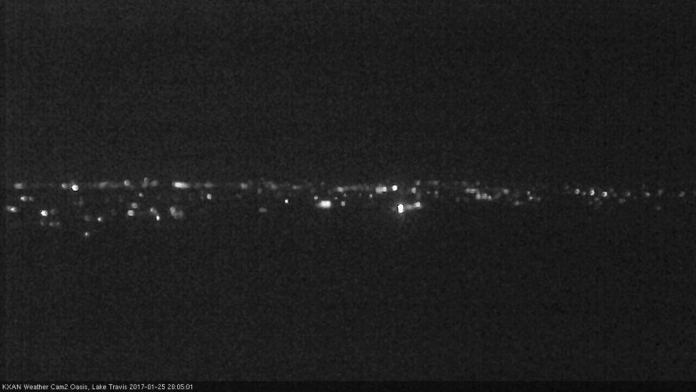 Lake Travis webcam, January 25, 2017 7:35 PM CT
