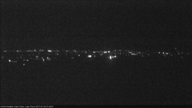 Lake Travis webcam, January 25, 2017 8:40 PM CT