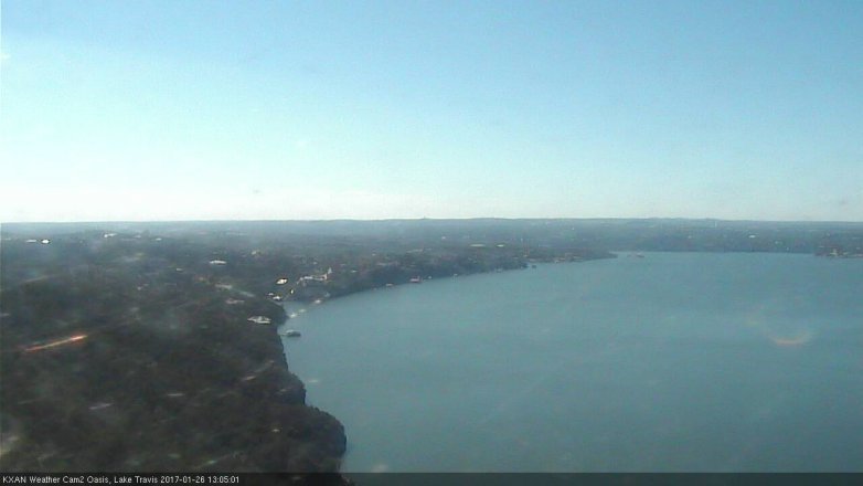 Lake Travis webcam, January 26, 2017 12:20 PM CT