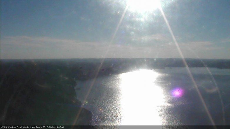Lake Travis webcam, January 26, 2017 3:15 PM CT