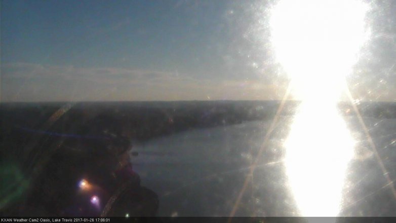 Lake Travis webcam, January 26, 2017 4:35 PM CT
