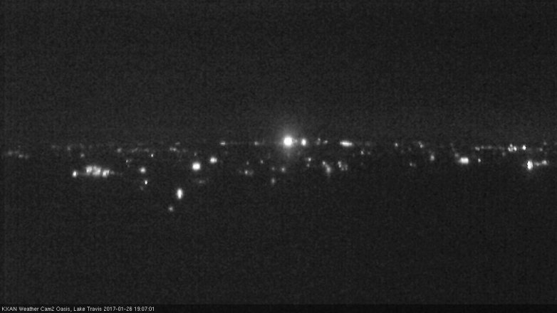 Lake Travis webcam, January 26, 2017 6:15 PM CT