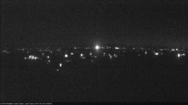 Lake Travis webcam, January 26, 2017 6:20 PM CT