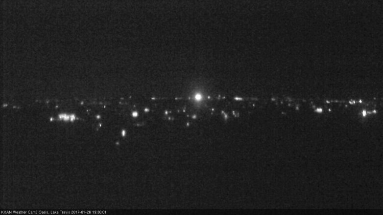 Lake Travis webcam, January 26, 2017 6:40 PM CT